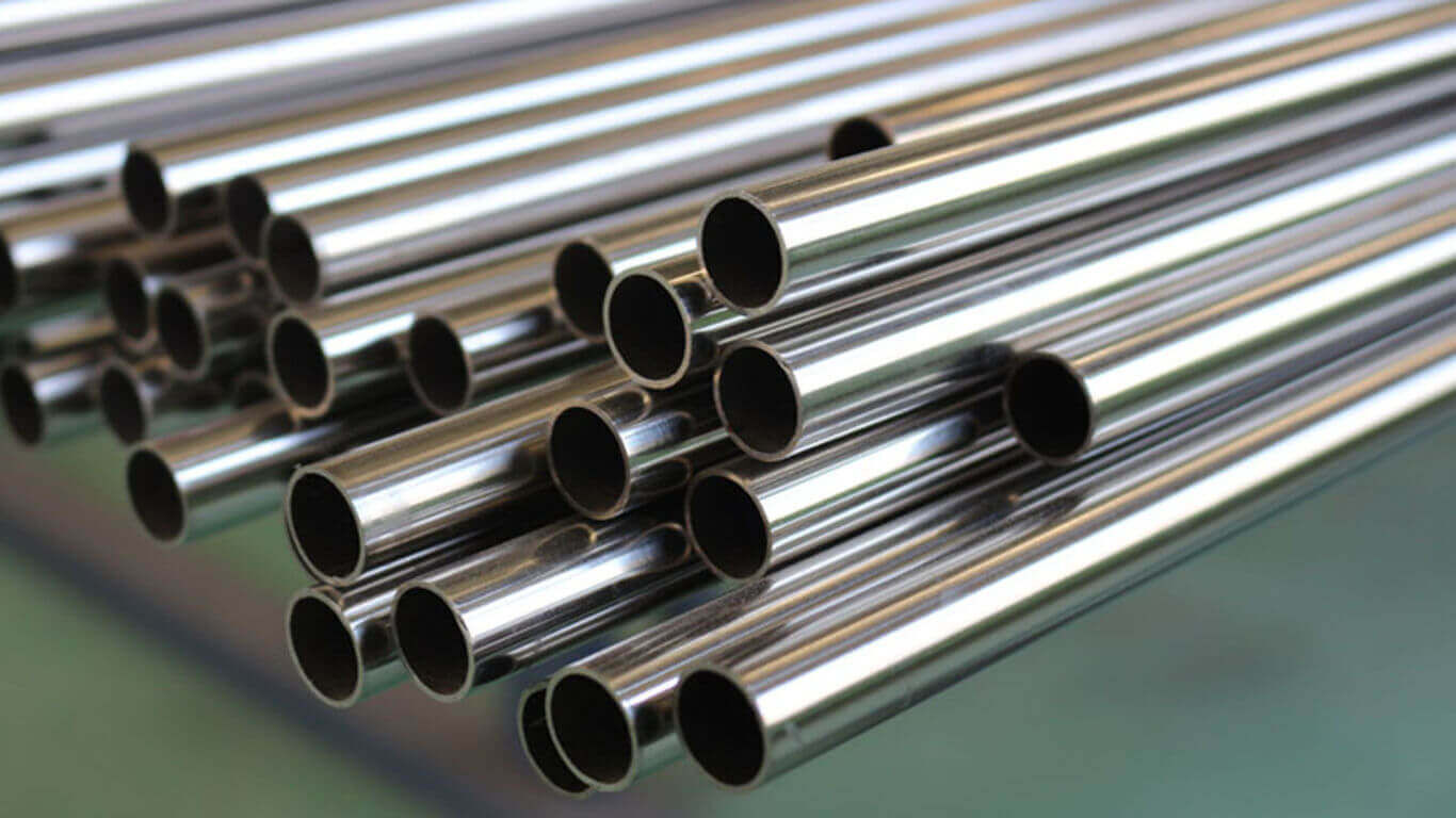 Industrial stainless-steel pipes